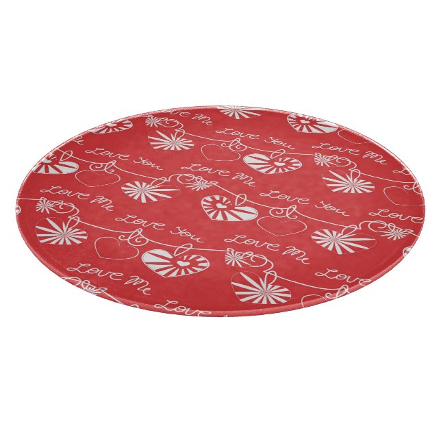 Tabla De Cortar Fondo del día de San Valentín (Borde)