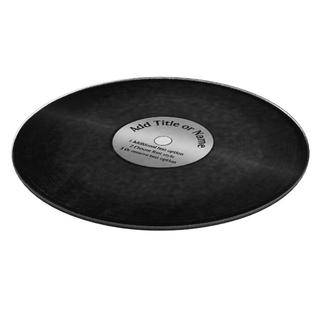 Tabla De Cortar Fondo del registro de Vinyl LP (Borde)