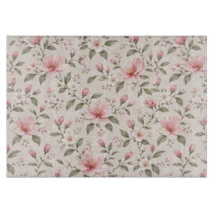 Tabla De Cortar Fondo floral sin costuras de flor de cerezo rosa s