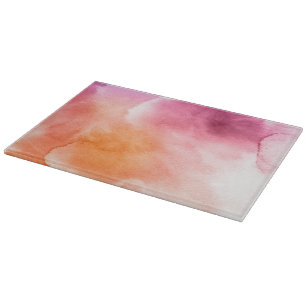 Tabla De Cortar Fondo pintado a mano 3 3 de la acuarela abstracta