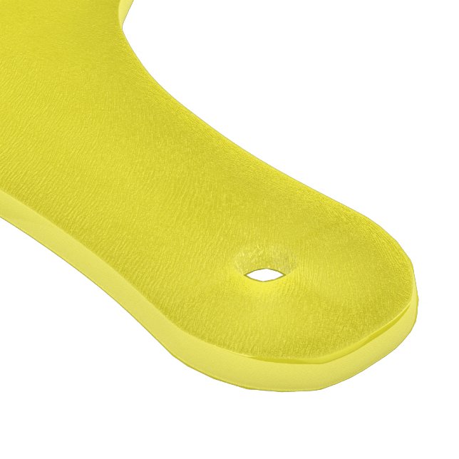 Tabla De Cortar Fondo Sólido Amarillo Vibrante (Borde)