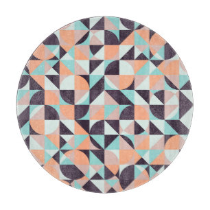 Tabla De Cortar Fondo vintage retro geométrico, sin costura