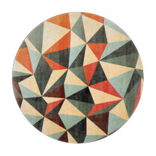 Tabla De Cortar Forma de diamante: diseño abstracto de vintage