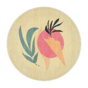 Tabla De Cortar Formas de ilustración de planta abstracta rosa ama