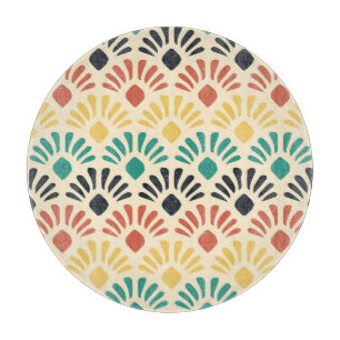 Tabla De Cortar Formas de ornamento coloridas: Vintage claro
