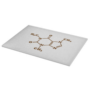 Tabla De Cortar Fórmula química molecular de la cafeína del café