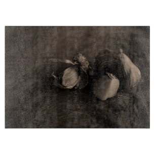 Tabla De Cortar Foto de Bella Artes de vida de ajo