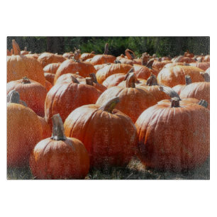 Tabla De Cortar Foto de calabazas para otoño, Halloween o Día de A