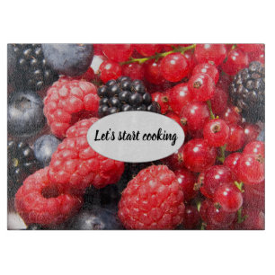 Tabla De Cortar Foto de cocina de fruta freah con texto de persona