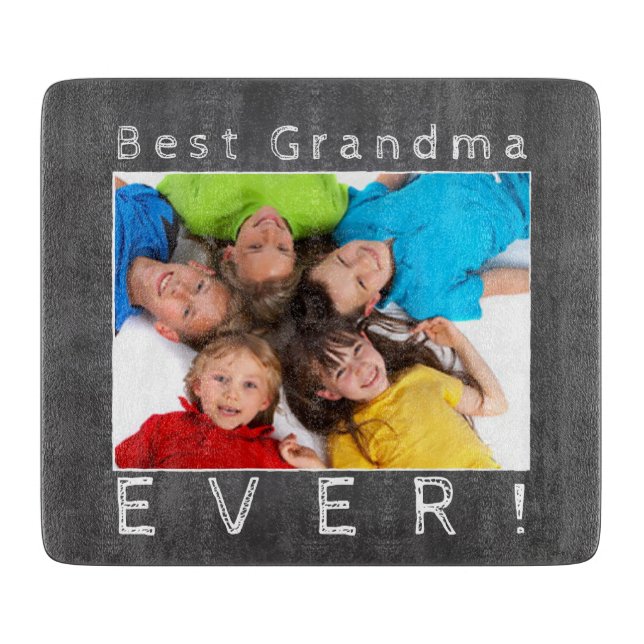 Tabla De Cortar Foto de GrandKids para Gandma (Anverso)