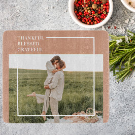 Tabla De Cortar Foto familiar moderna | Agradecimiento