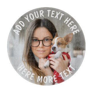 Tabla De Cortar Foto personalizada y texto o nombre