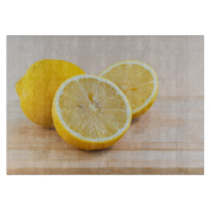 Tabla De Cortar Fotografía de alimentos de cítricos de limón amari