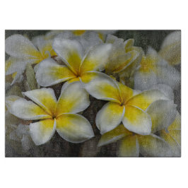 Tabla De Cortar Fotografía de Plumeria, Flor Amarilla