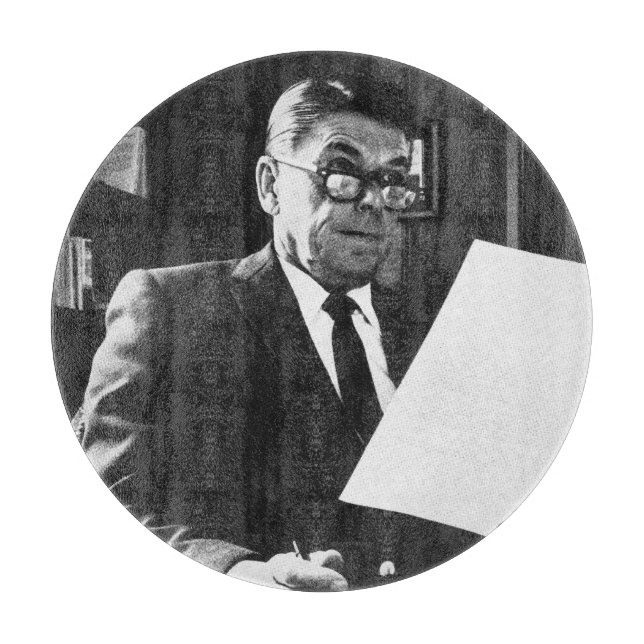 Tabla De Cortar Fotografía de Ronald Reagan (Anverso)