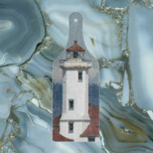 Fotografía del faro de la costa