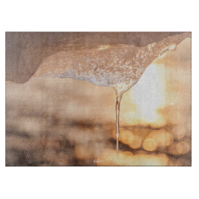 Tabla De Cortar fotografía del hielo (Anverso)