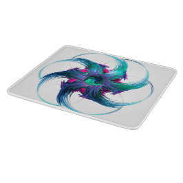 Tabla De Cortar Fractal Fantasy Swirls Cutting Board