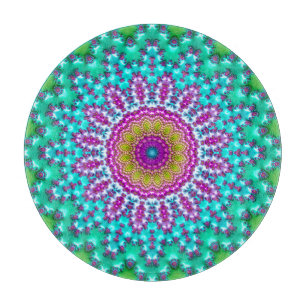 Tabla De Cortar Fractal Mandala 3