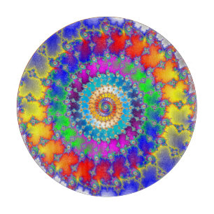 Tabla De Cortar Fractal psicodélico