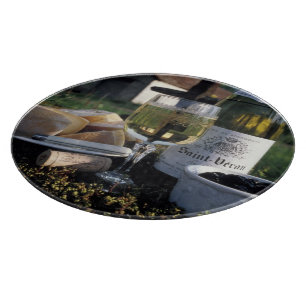 Tabla De Cortar Francia, Borgoña, Chablis. Vino local y