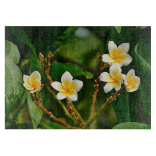 Tabla De Cortar Frangipani amarillo