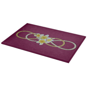 Tabla De Cortar Frangipani de doble infinito de color
