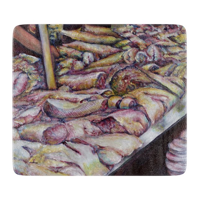 Tabla De Cortar Fraternización con pescado fresco (Anverso)