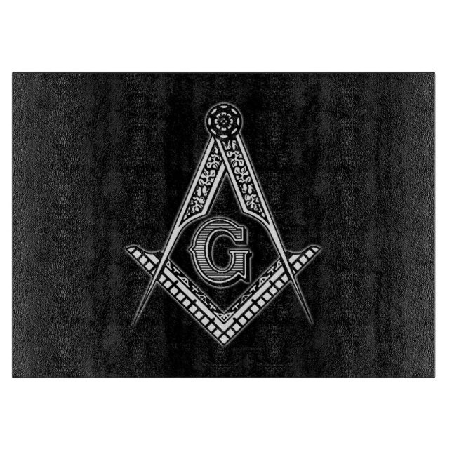 Tabla De Cortar Freemason (negro) (Anverso)