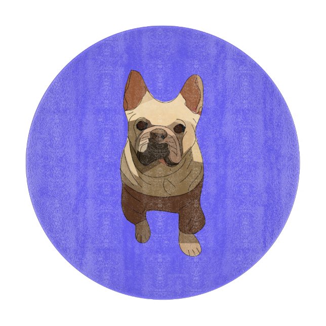 Tabla De Cortar French Bulldog, Lavender Purple (Anverso)