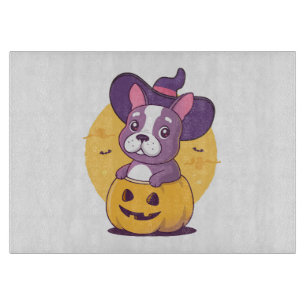 Tabla De Cortar Frenchie Halloween
