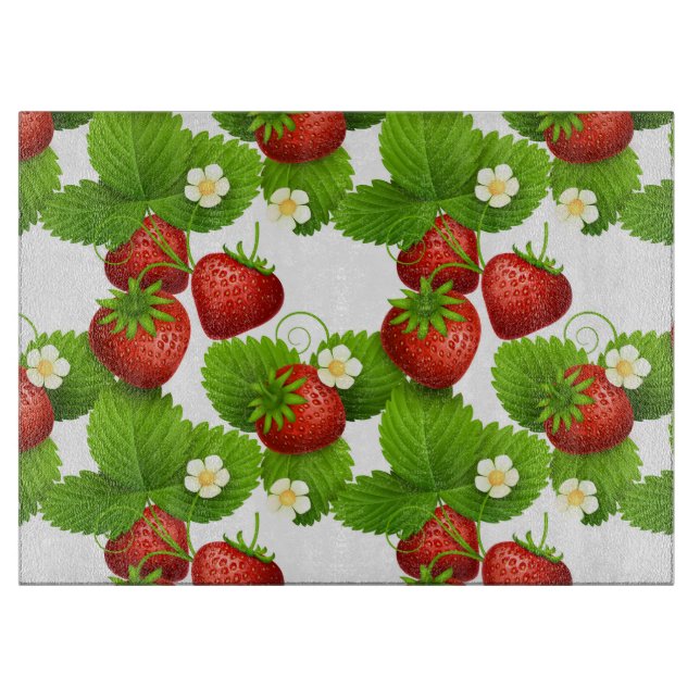 Tabla De Cortar Fresas En La Vid (Anverso)