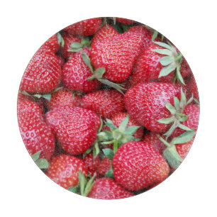 Tabla De Cortar fresas frescas