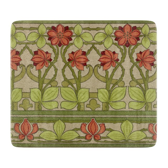 Tabla De Cortar Frieze Border Art Nouveau Floral (Anverso)