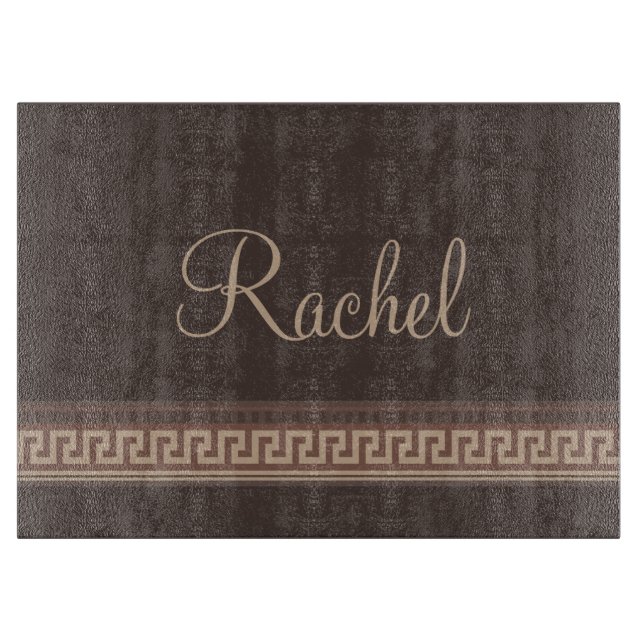 Tabla De Cortar Frontera de clave griega (Anverso)