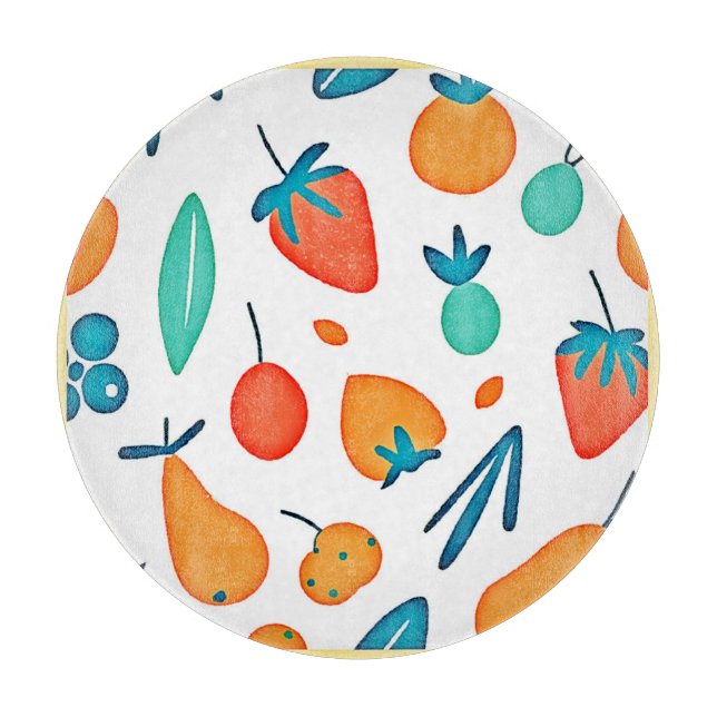 Tabla De Cortar Fruit Whimsy: Modelo de juego (Anverso)