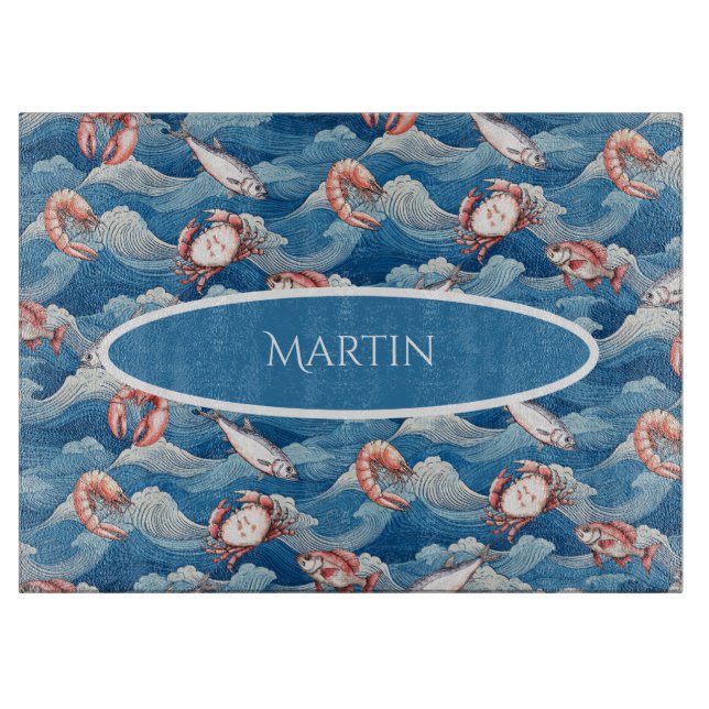 Tabla De Cortar Fruits de Mer personalizadas (Anverso)