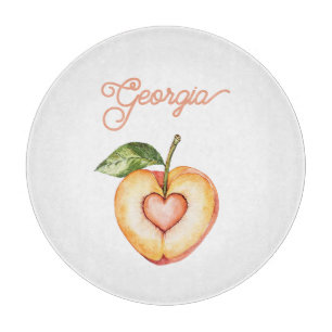 Tabla De Cortar Fruta de corazón de melocotón de Georgia