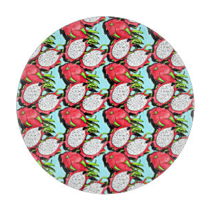 Tabla De Cortar fruta del dragón rojo