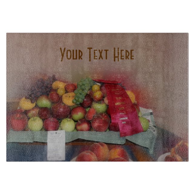 Tabla De Cortar Fruta justa del condado de Red Ribbon (Anverso)