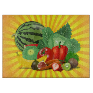 Tabla De Cortar Frutas magníficas Verduras y sol