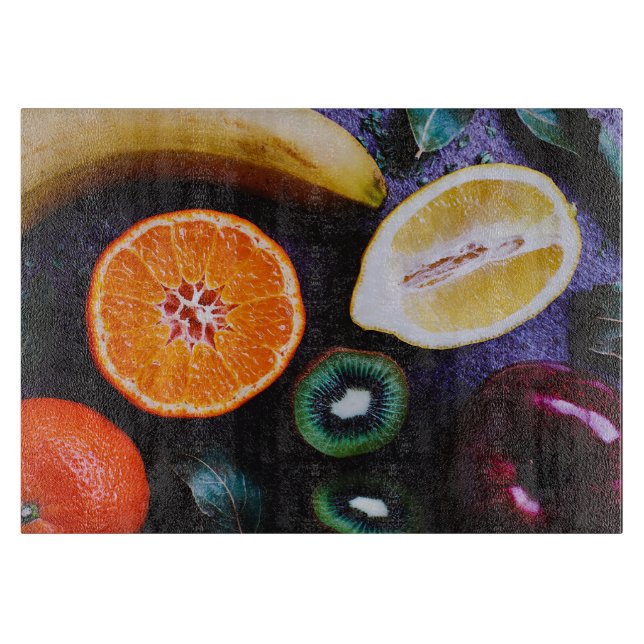 Tabla De Cortar Frutos Coloridos (Anverso)
