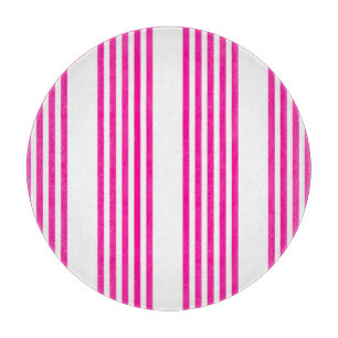 Tabla De Cortar Fuchsia y cinco rayas blancas