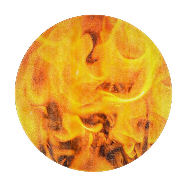 Tabla De Cortar Fuego y llamas (Anverso)