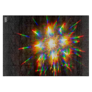Tabla De Cortar Fuegos artificiales a través de gafas 3D 1 