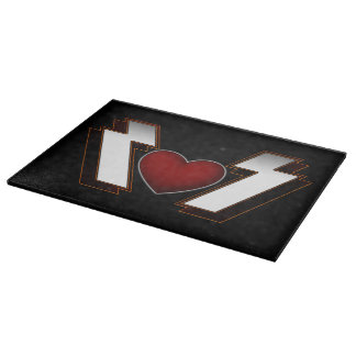 Tabla De Cortar Fuerte corazón Metalizado
