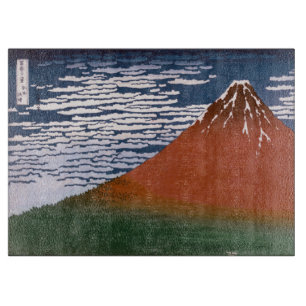 Tabla De Cortar Fuji Rojo, El Volcán Aka Fujiyama Katsushika Hokus