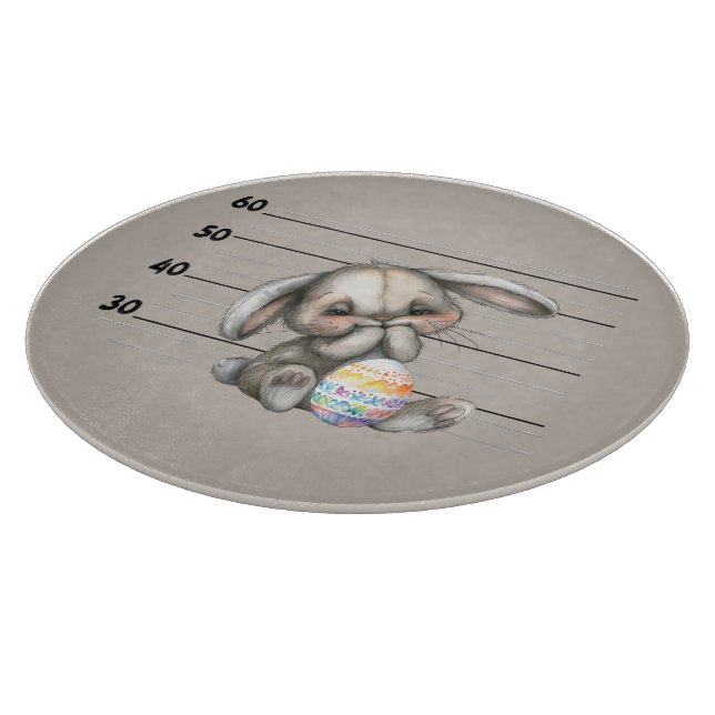Tabla De Cortar Funny Bunny- Police Lineup (Borde)