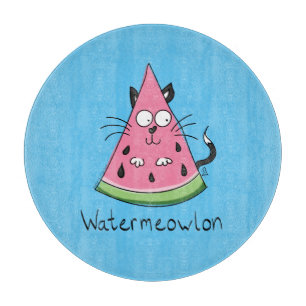 Tabla De Cortar Funny Cat Watermelon Cute Kids