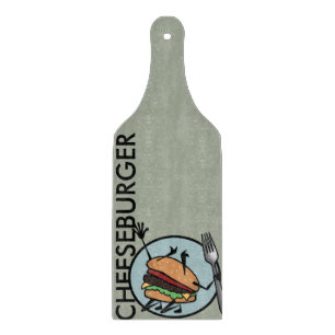 TABLA DE CORTAR FUNNY CHEESEBURGER PADDLE CUTTING BOT